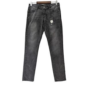 Dear John Corduroy Pants Black Charcoal Size 27 Comfort Skinny Stretch Low‎ Rise